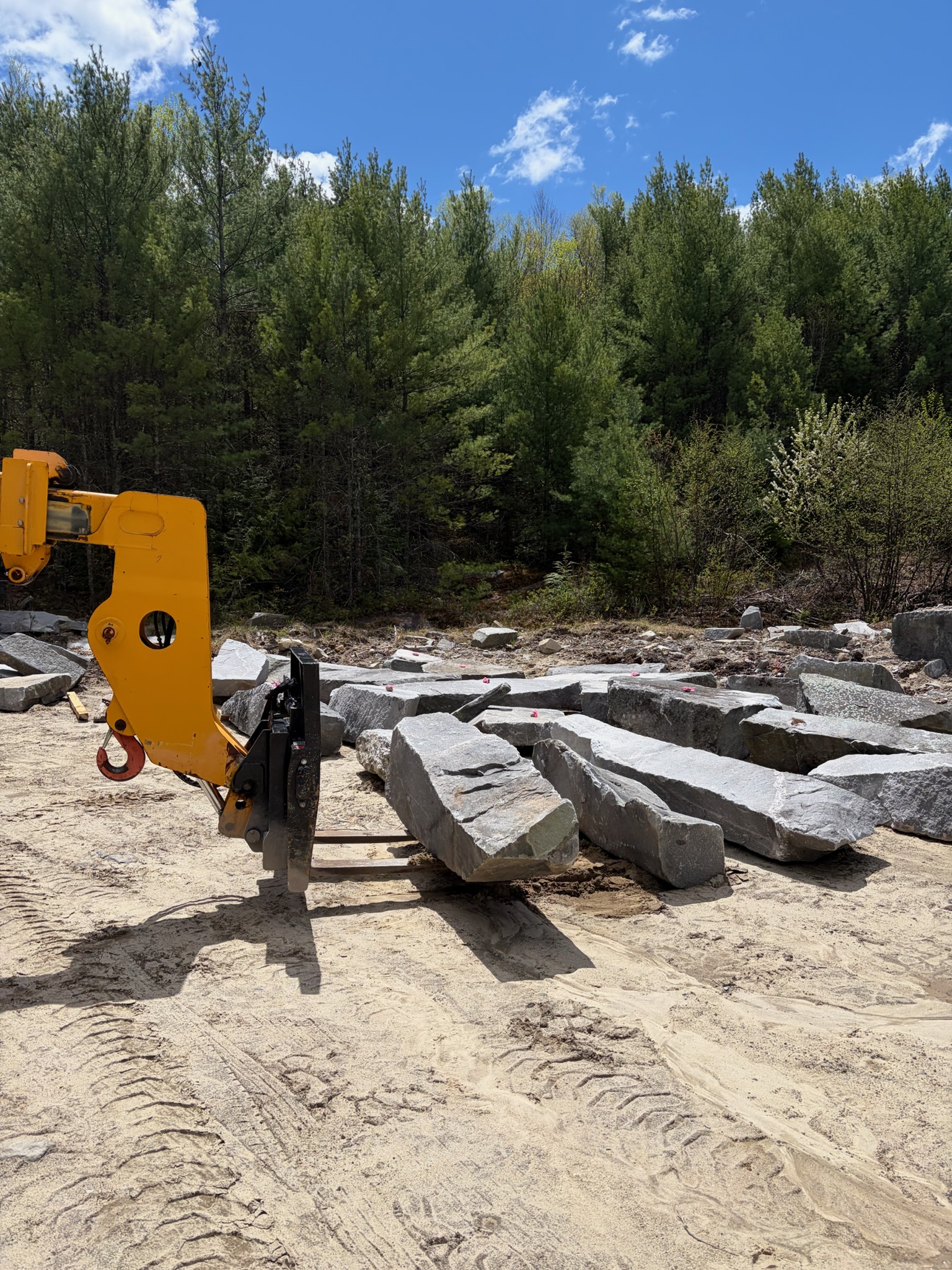 Antique granite quarry New Hampshire