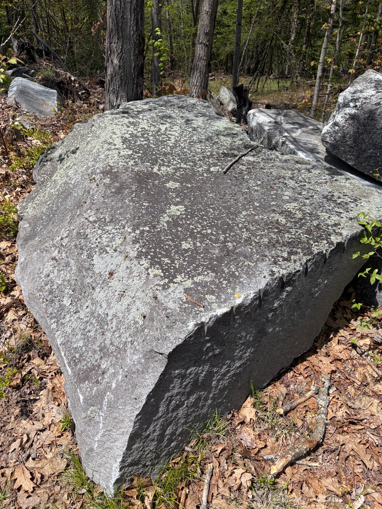 Hand split granite surface texture