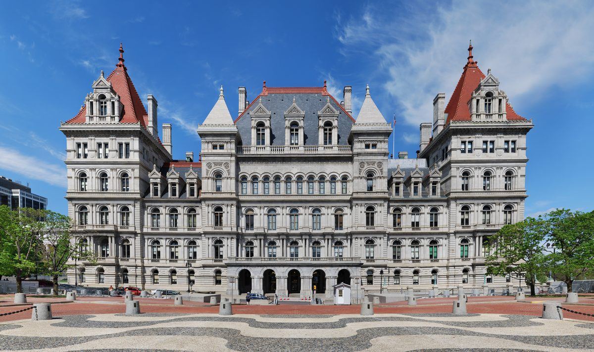 New York State Capitol Albany panorama