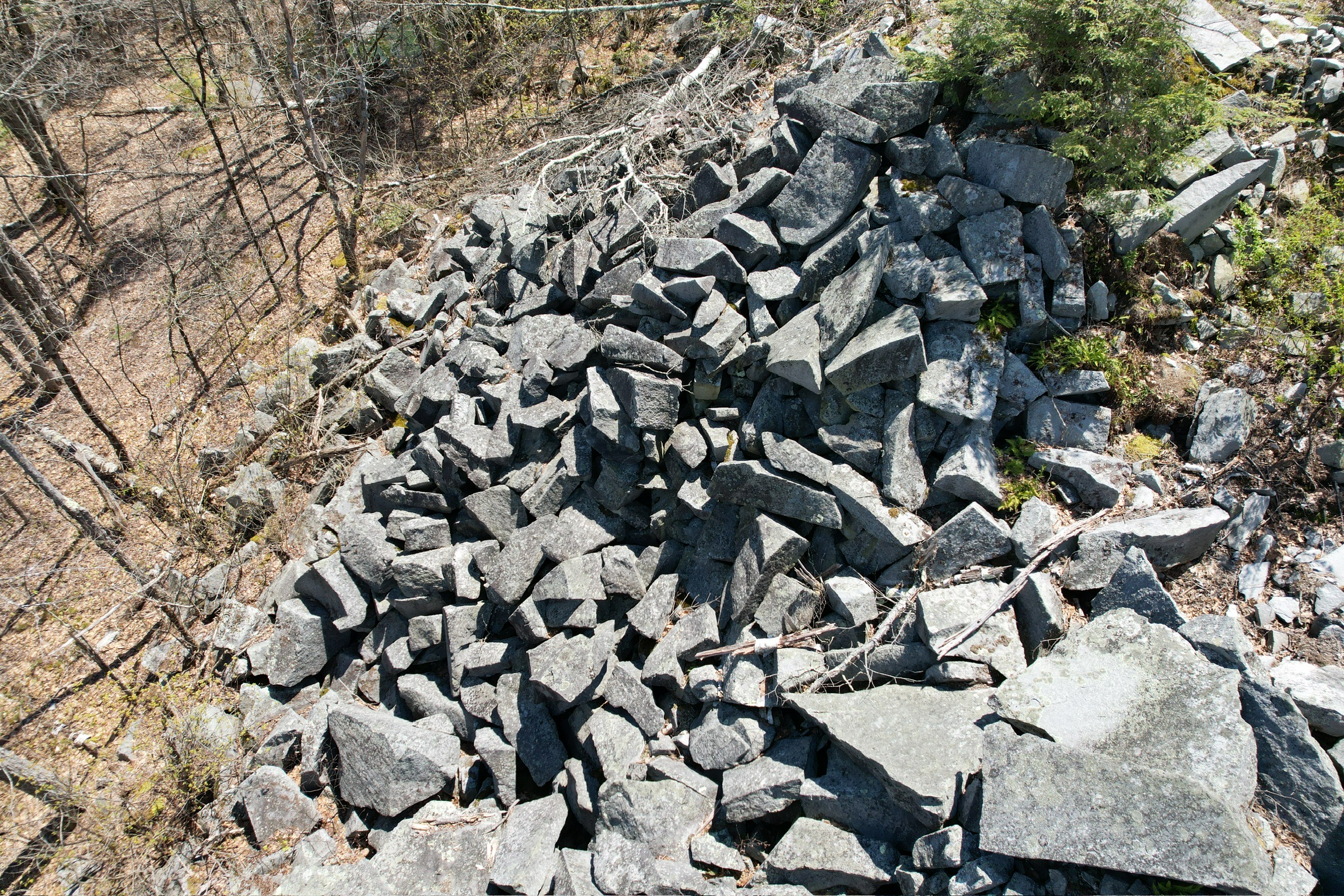Aerial view Webb Hill Quarry Fitzwilliam