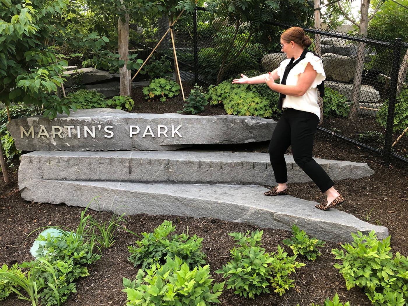 Martin's Park Boston granite installation